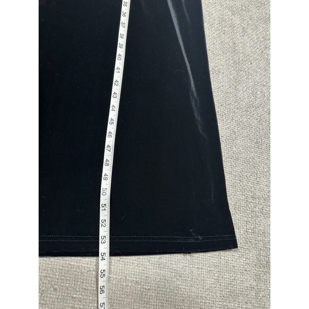 VTG Ronni Nicole Dress Womens 12 Black Velvet Sleeveless Witchy 90s Goth - Picture 5 of 7